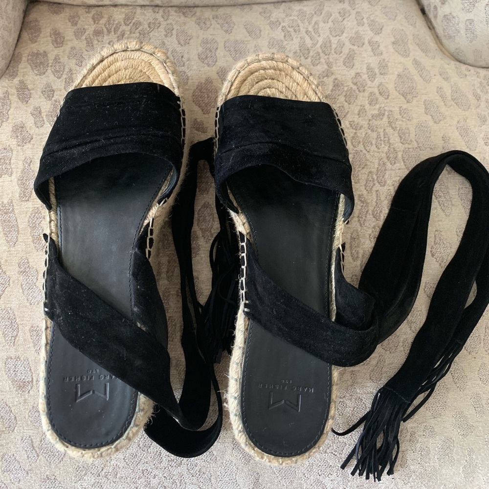 MARC FISHER LTD Tie Platform Espadrille